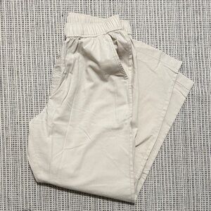 Women cotton relaxed ankle pants